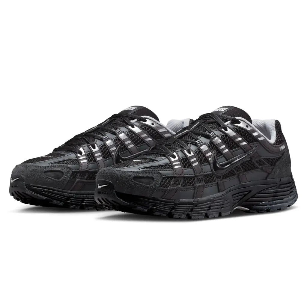 P-6000 Suede Anthracite Black Chrome Metallic Silver